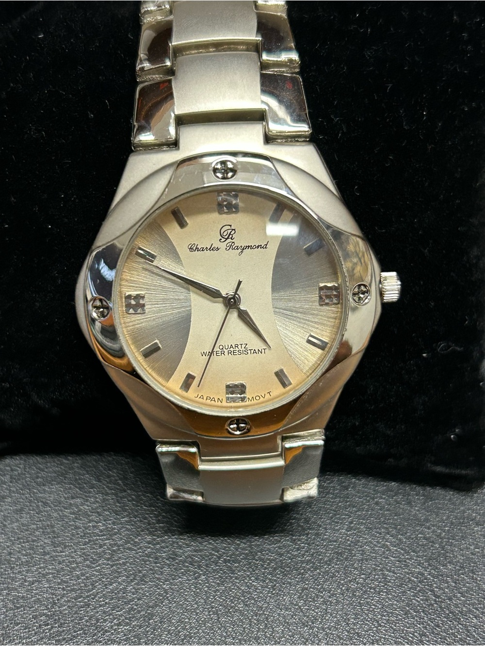 Charles Raymond Men's Silver Stainless Bracelet Watch